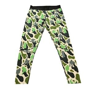 Adidas NERD Pharrell Williams Camo Techfit Climalite Leggings Green XL